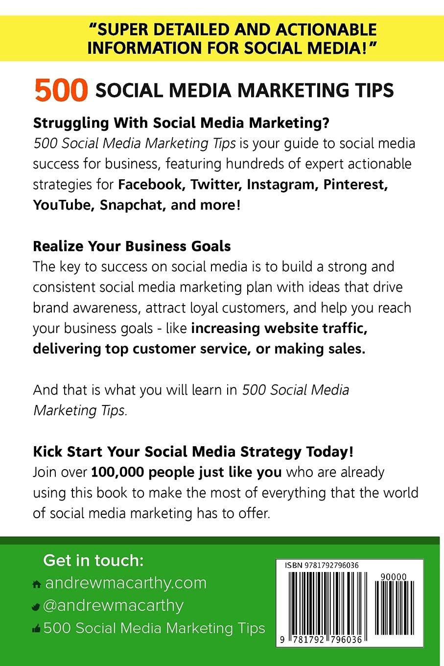 500 Social Media Marketing Tips Review