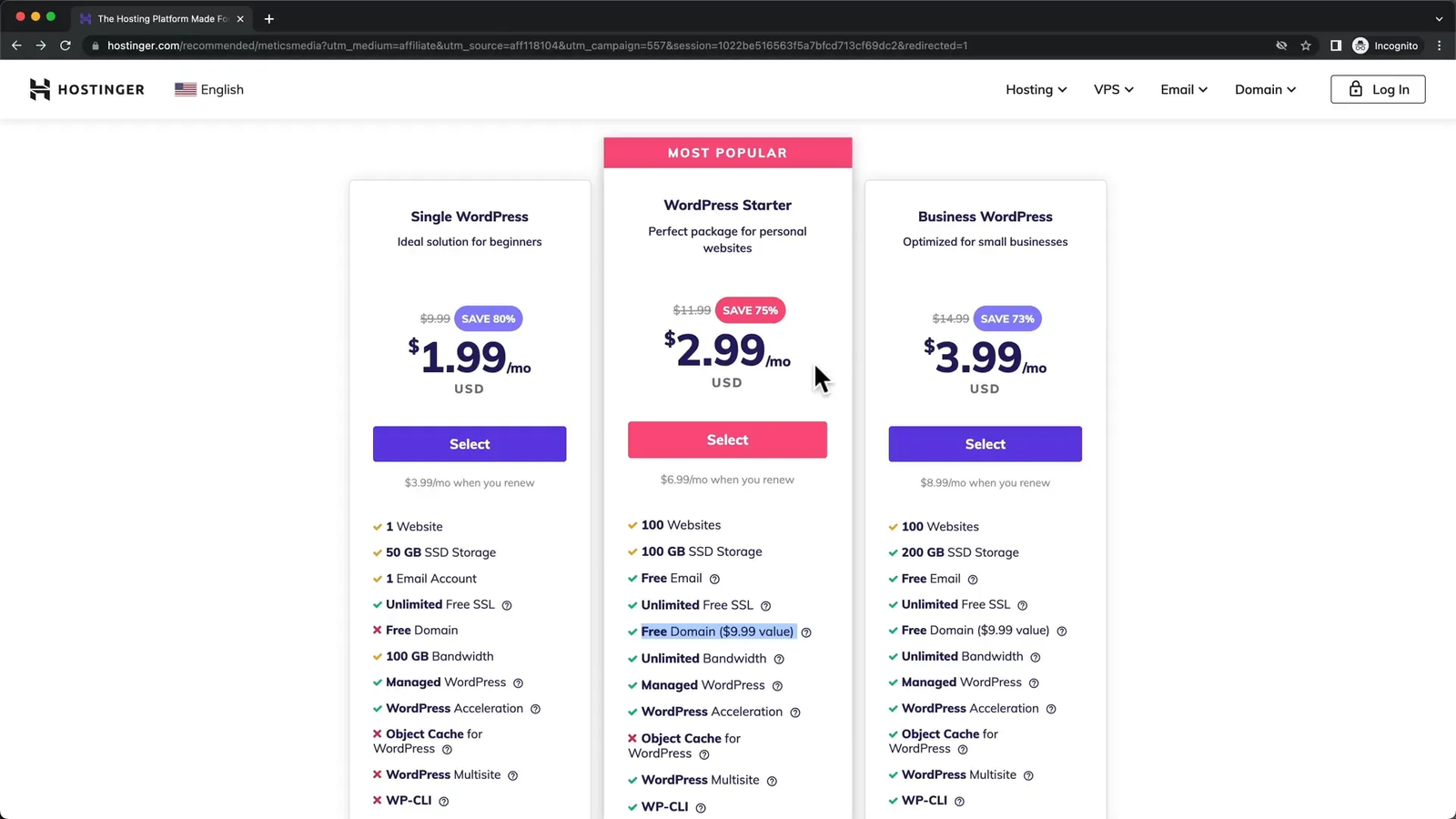 Choosing Hostinger for Hosting