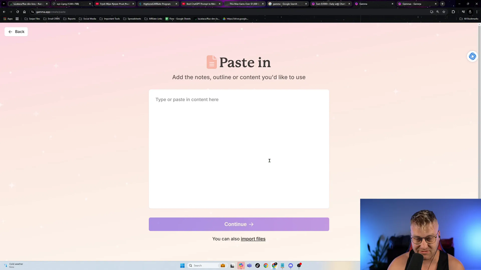 Creating presentations with Gamma AI