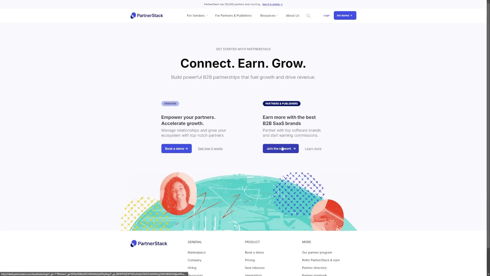 PartnerStack homepage